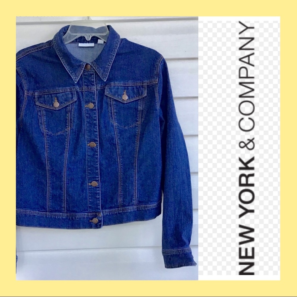 NY & Co denim jean jacket XL trucker style. U02